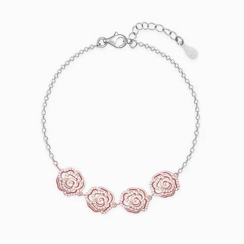 Gold Floral Bracelet - Image 3