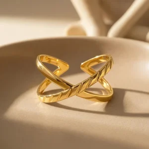 Orbit Gold Plated Ring